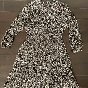 J. Crew Leopard midi Dress